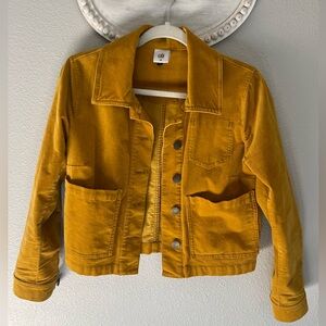 Women’s Mustard Yellow Cropped Jacket